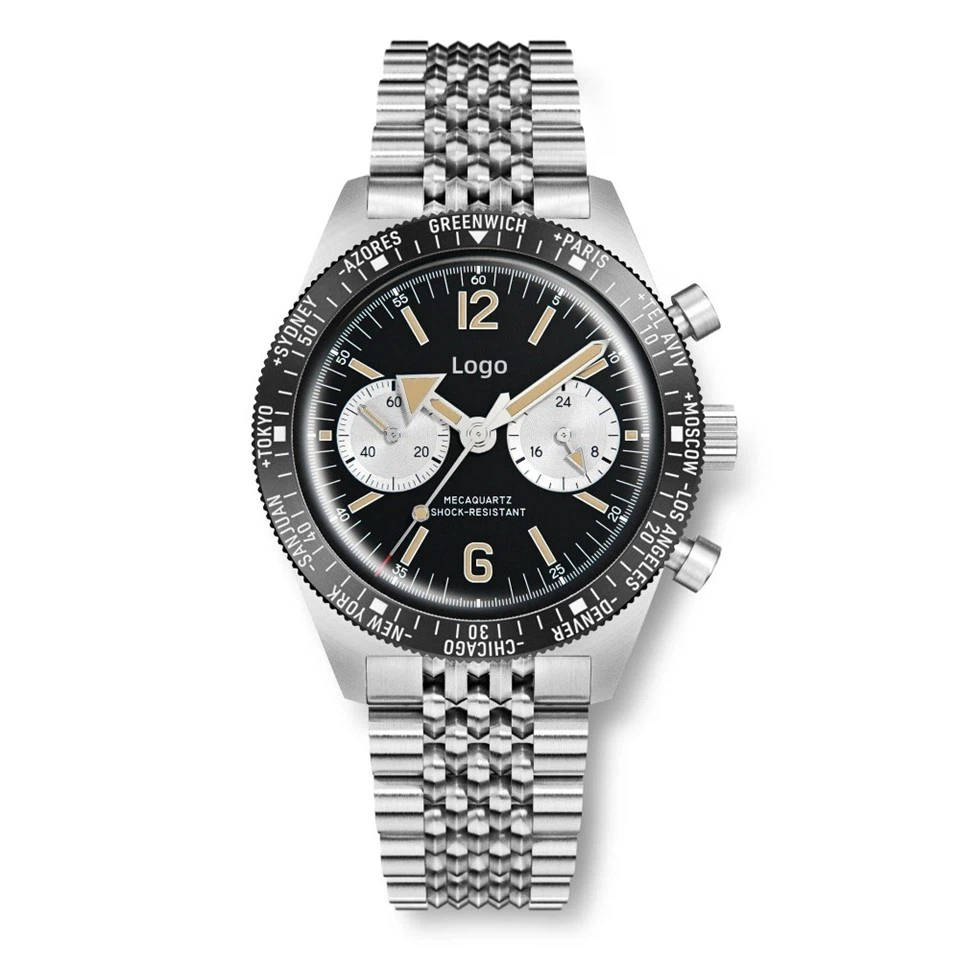 Đồng hồ nam thạch anh lặn 20ATM với bộ máy Seiko VK64