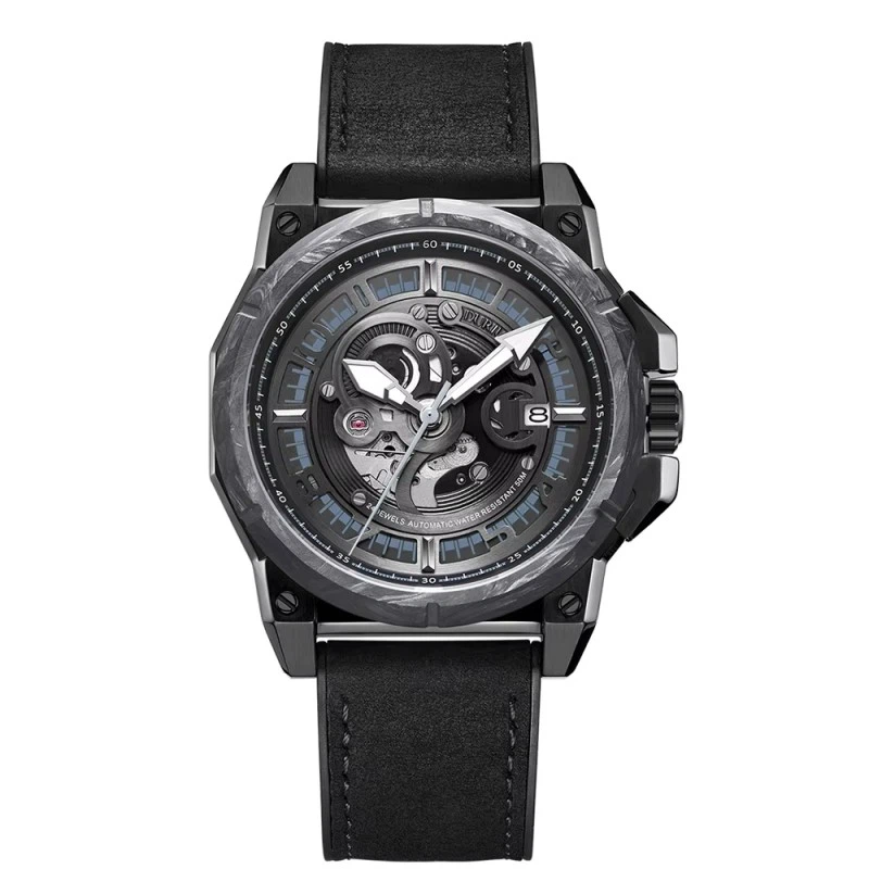 Carbon Fiber Automatic Mechanical Watch Men