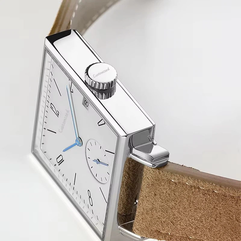 Fashion Men's Square Mechanical Watch Fully Customized